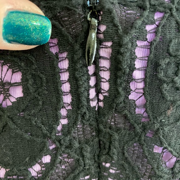 I Heart Robson Black Crochet Dress Size 8 - Picture 4 of 7